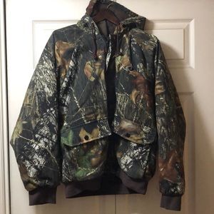 Heavy camouflage coat